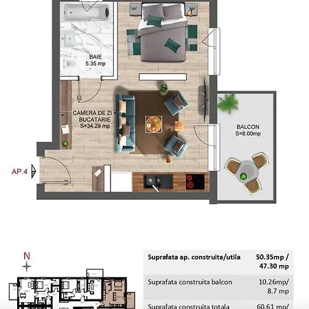 Rezident Proiect -apartament Baneasa , Aproape De Aeroport Si Therme *